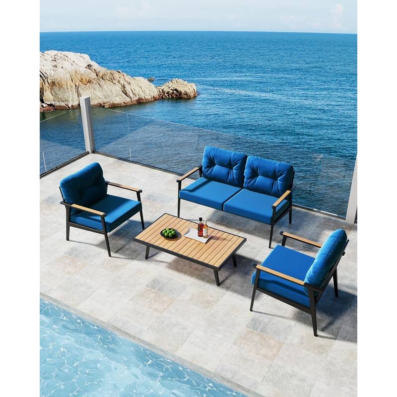 WINSOON 24x24 Inch Outdoor Deep Seat Cushion Set,Waterproof and Resistant