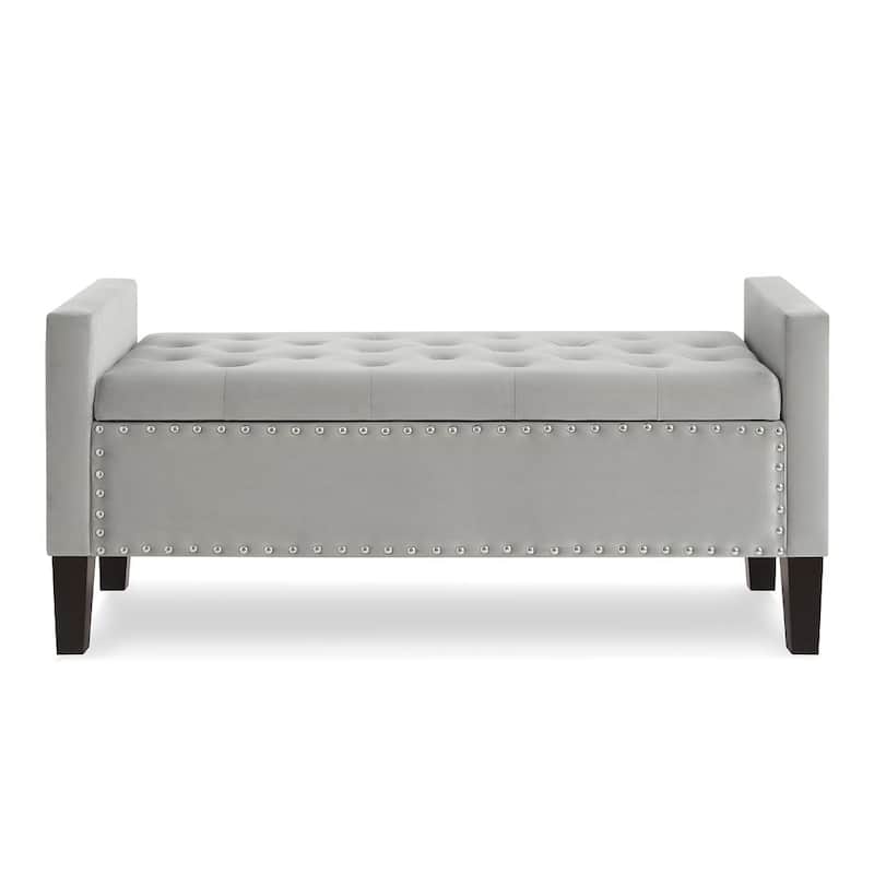 Tufted Button Storage Ottoman Bench - 48"L x 18.5"W x 22" H