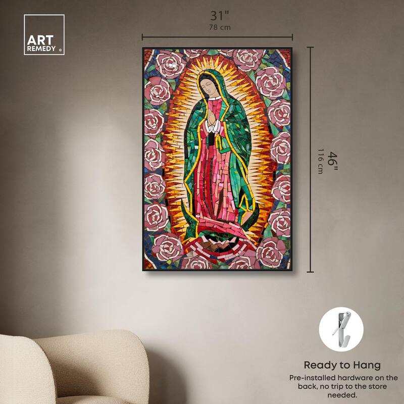 Mother of Mosaic Canvas by Art Remedy