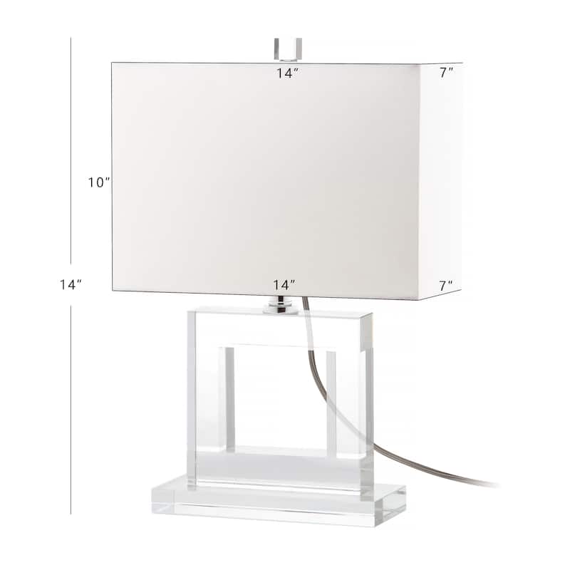 SAFAVIEH Lighting Brandi 21-inch Crystal Table Lamp - 14" W x 7" D x 21" H - 14Wx7Dx21H