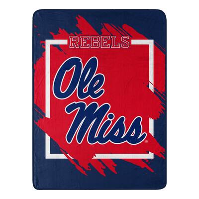 NCAA Mississippi Ole Miss Rebels Dimensional Micro Raschel Throw Blanket