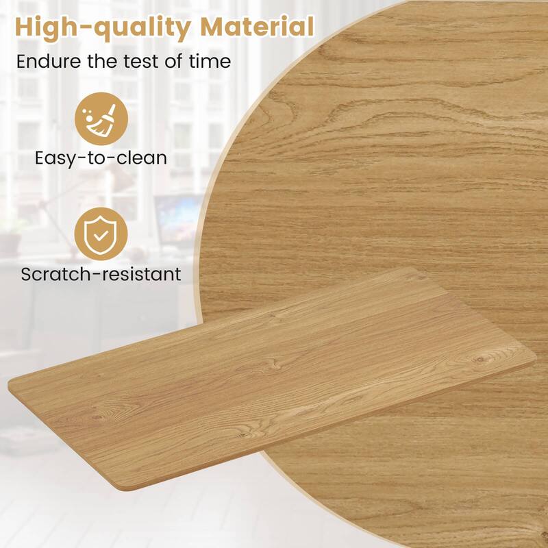 Costway 48” x 24” Whole Piece Table Top with Safe Rounded Corners for