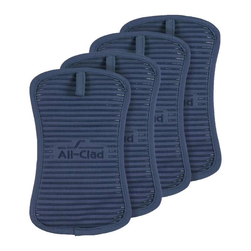 All-Clad Silicone Potholders - Set of 4 - Indigo