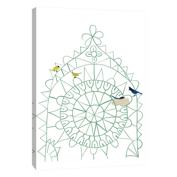 PTM Images 9-105489 PTM Canvas Collection 10" x 8" - "Birds in Lace" Giclee Birds Art Print on Canvas