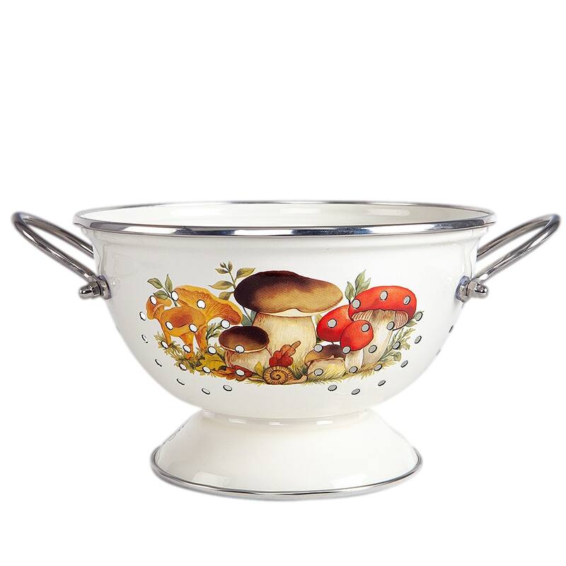 STP Goods 2.6 Qt Enameled High Quality Versatile Colander - 2.6Qt