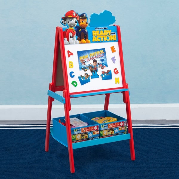 slide 2 of 5, Delta Children PAW Patrol Wooden Double Sided Activity Easel