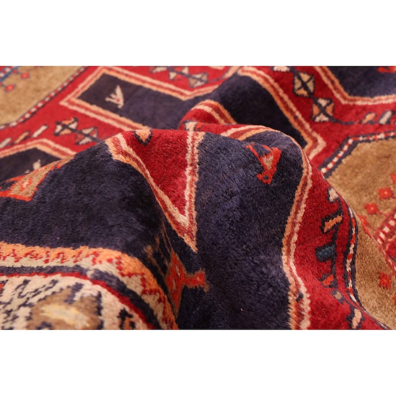 ECARPETGALLERY Hand-knotted Konya Anatolian Dark Navy Wool Rug - 4'2 x 10'4