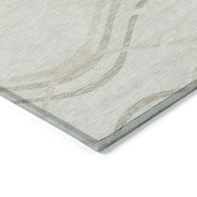 HomeRoots Abstract Transitional Rectangle Outdoor Rug