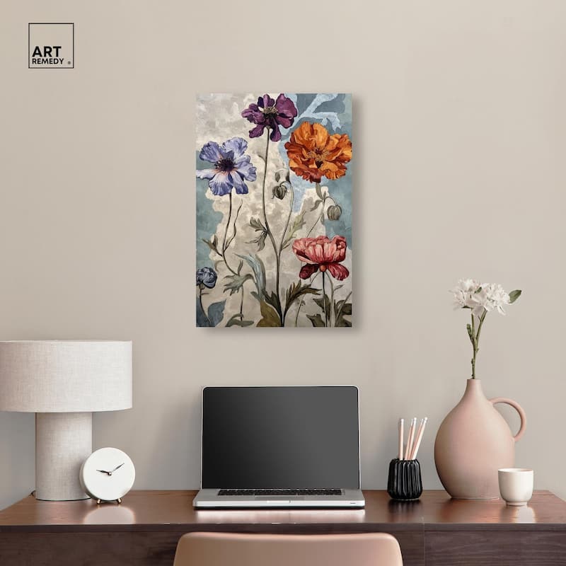 Hued Blossom III Canvas by Art Remedy, Gallery Wrapped