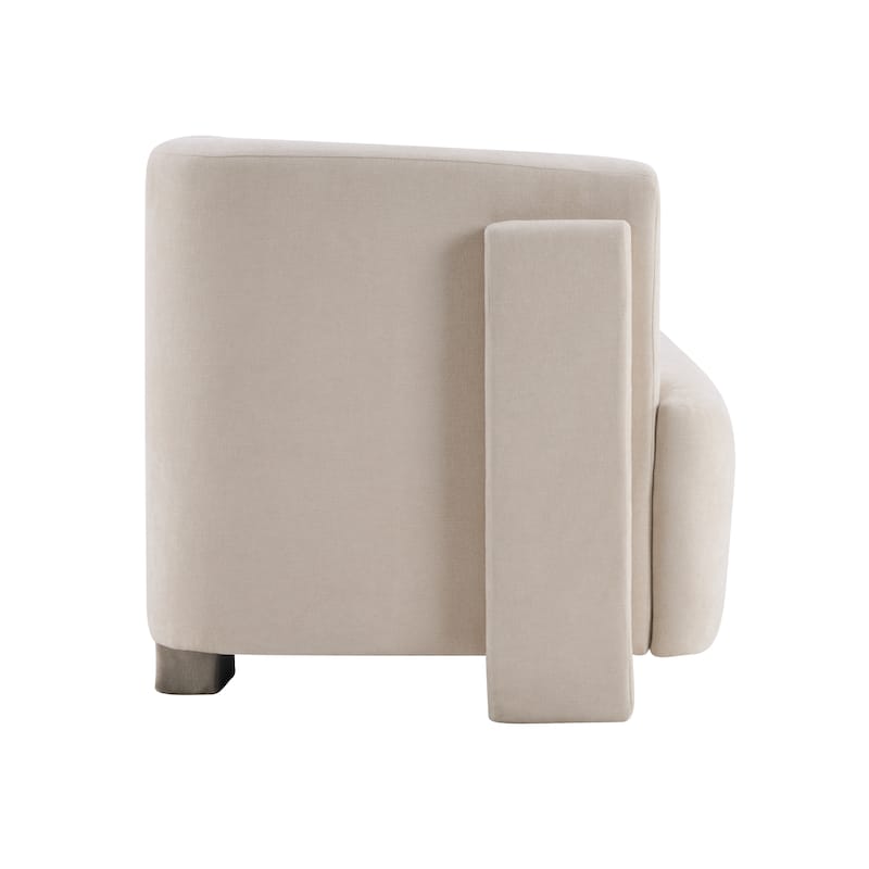 Christopher Knight Home - Modern Upholstered 77.56" 3-Seat Sofa with Geometric Block Arms