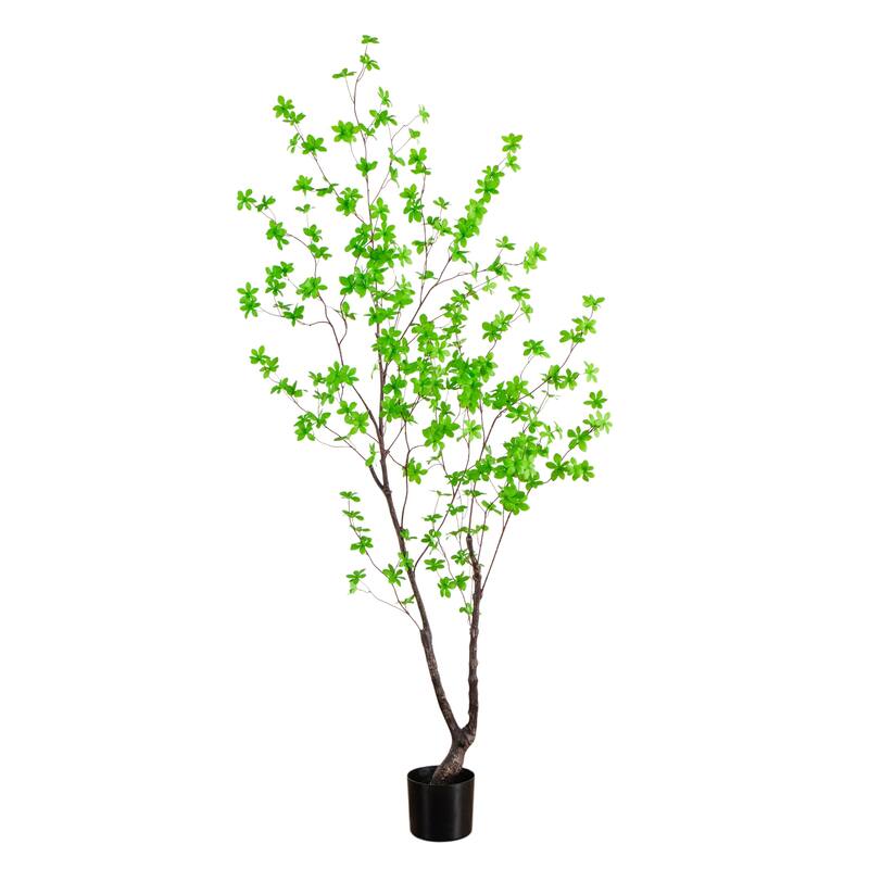 6-ft Artificial Minimalist Enkianthus Tree - Green
