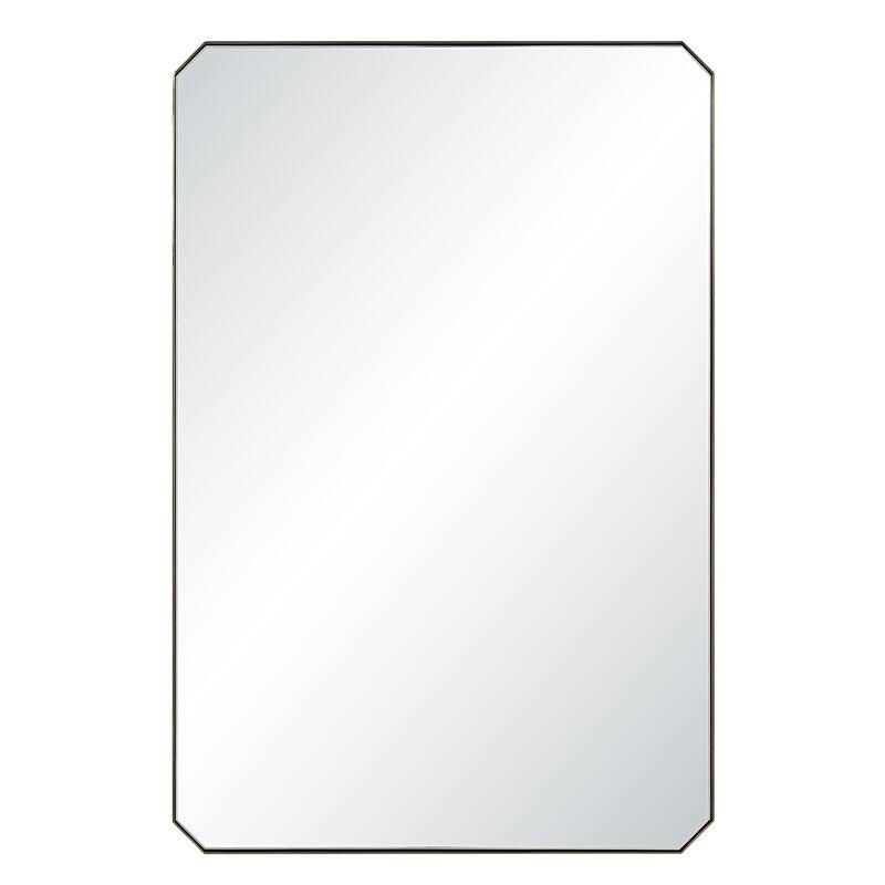 Renwil Nate 36" H x 24" W Wall Mirror, Yellow