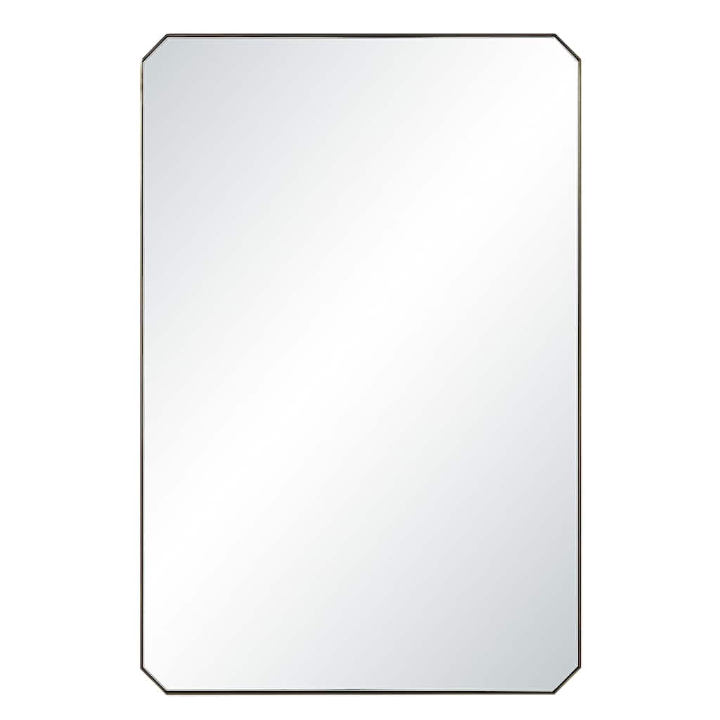 Renwil Nate 36" H x 24" W Wall Mirror, Yellow