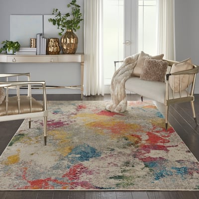 Nourison Celestial Modern Abstract Multicolor Area Rug