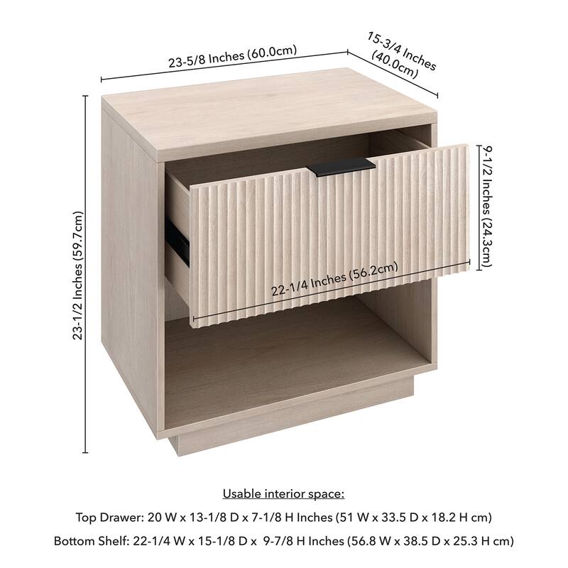 Karten 24" Wide Rectangular Nightstand
