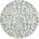 preview thumbnail 44 of 115, Nourison Jane Farmhouse Vintage Indoor only Damask Area Rug 5'3" x Round - Ivory/Blue