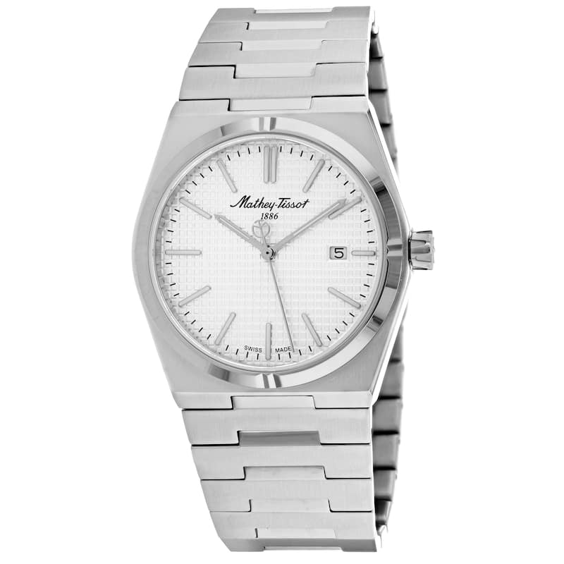 Mathey Tissot Men's Zoltan Silver Dial Watch - H117AS - One Size
