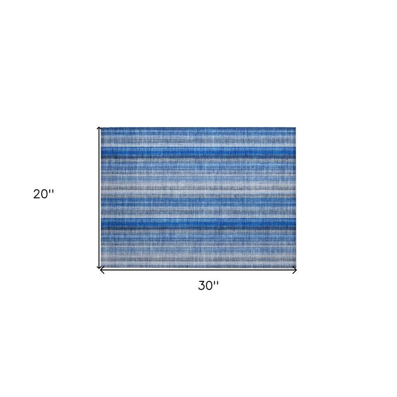 Elle Stripe Weather Resistant Timeless Fusion Outdoor Rug