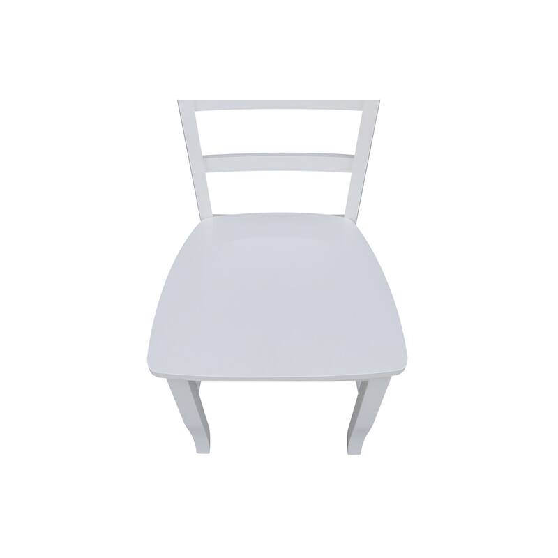 International Concepts Solid Wood Madrid Ladderback Chairs, Set of 2