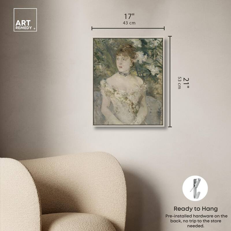 Young Girl in a Ball Gown Canvas by Art Remedy