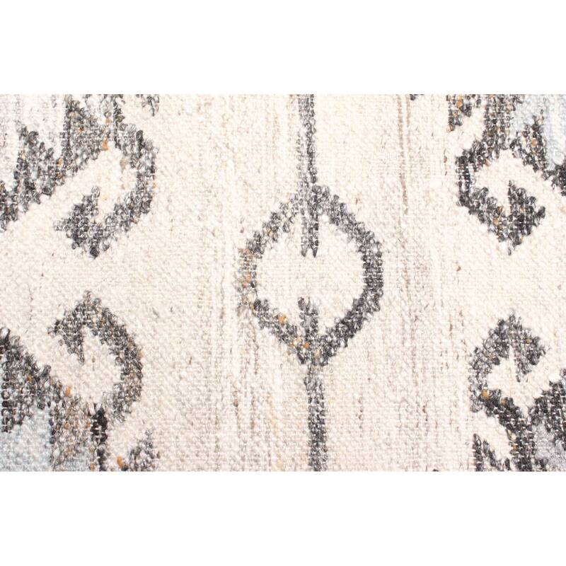 ECARPETGALLERY Flat-Weave Ankara FW Grey Wool Kilim - 5'2 x 7'4