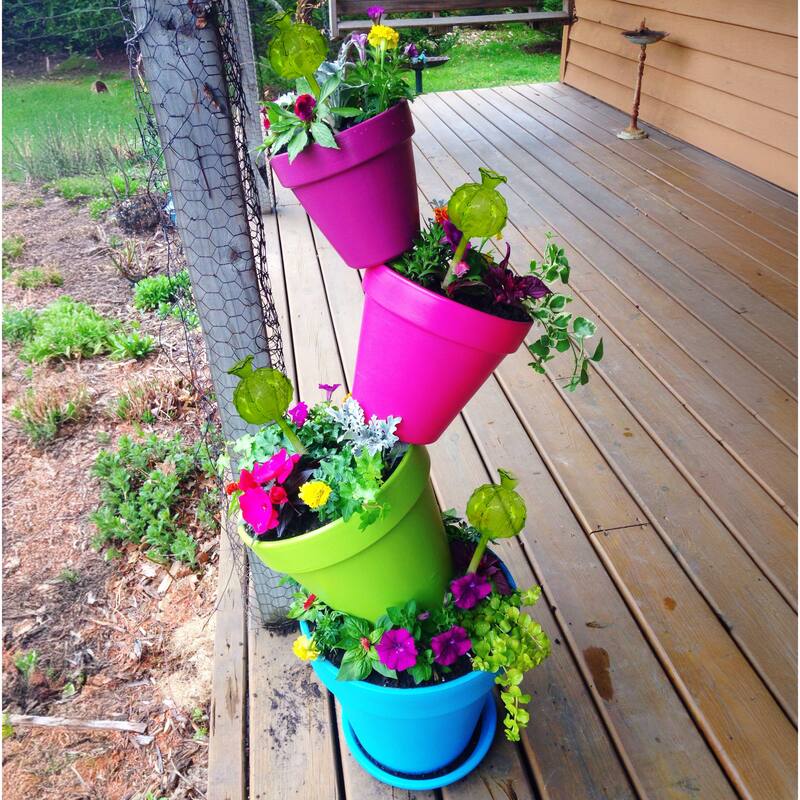 Aqua Glass Plant Watering Cactus Ball Globes - Automatic Self Watering Drip Irrigation Ideal for Vacation Plant Care