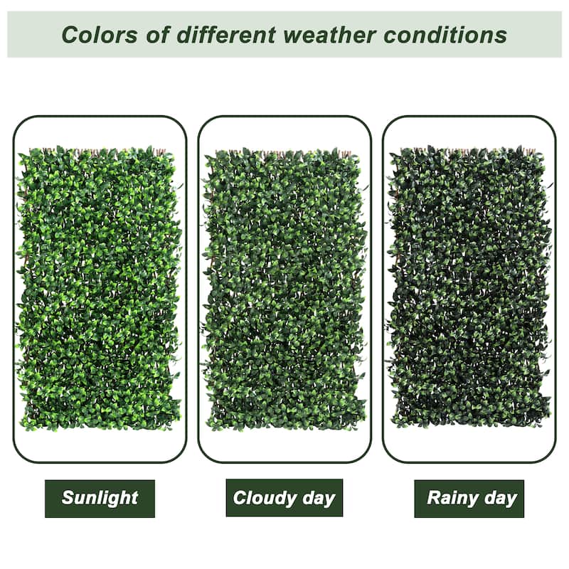 32" x 50" Faux Ivy Leaf Privacy Fence Screen Artificial Hedge Wall