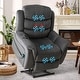 preview thumbnail 2 of 12, Lay flat recliner Power Lift Recliner Chair for Elderly with Massage and Heat Greyblue