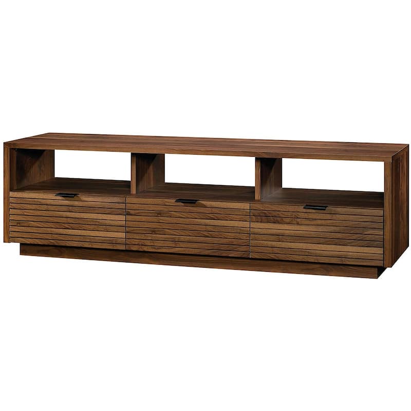 Modern Walnut Finish TV Stand Entertainment Center - Fits up to 70-inch TV - 70.98W x 18.98D x 20.75H in.