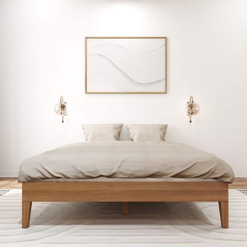 Plank and Beam Queen Size Minimalist Platform Bed