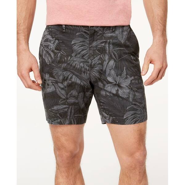 Shop Michael Kors Smoke Grey Mens Size 34 Palm Print Casual Shorts