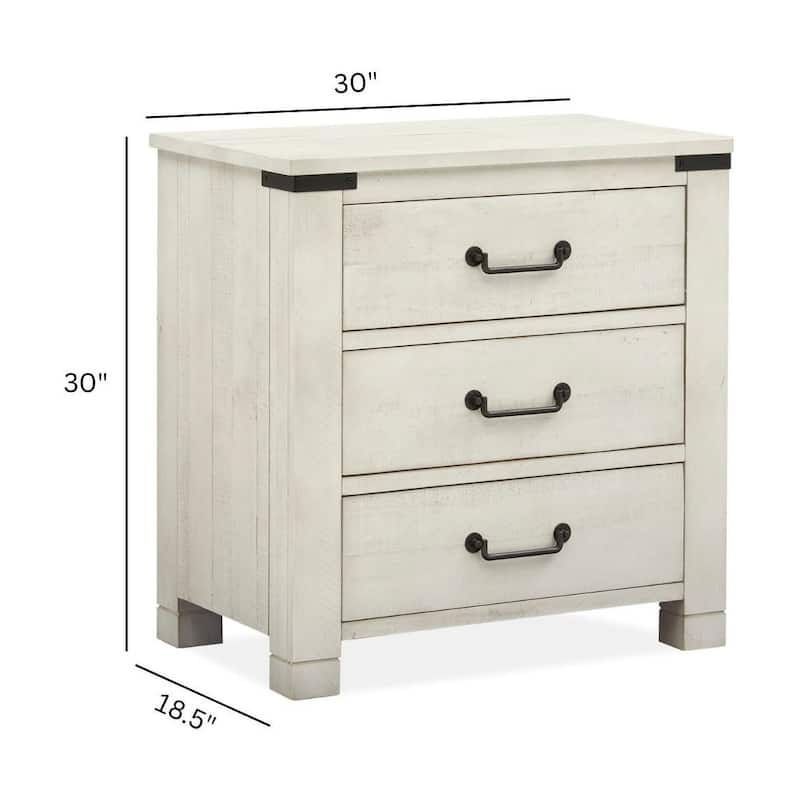 Magnussen Home Chesters Mill Alabaster Drawer Nightstand