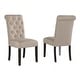 preview thumbnail 2 of 16, Roundhill Furniture Leviton Solid Wood Tufted Dining Chair (Set of 2)
