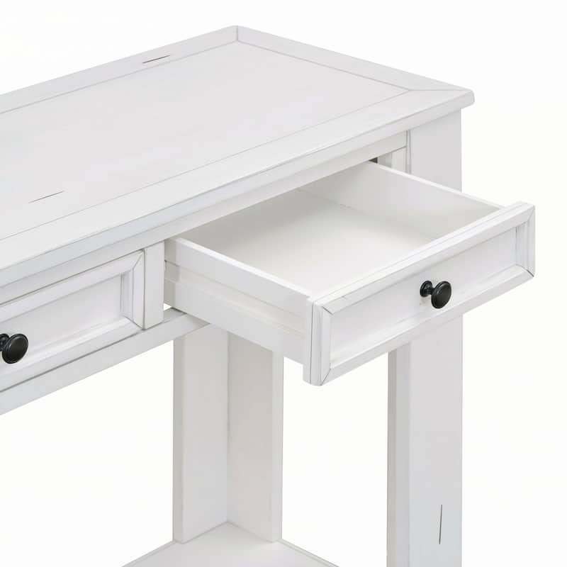 Console Table/Sofa Table(Antique White)