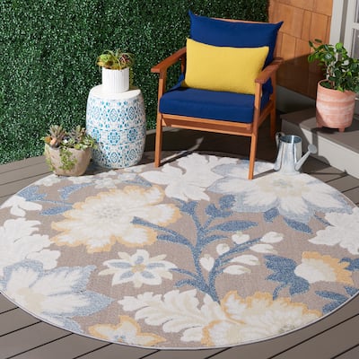 SAFAVIEH Sarasota Dorota Indoor/ Outdoor Waterproof Patio Backyard Rug