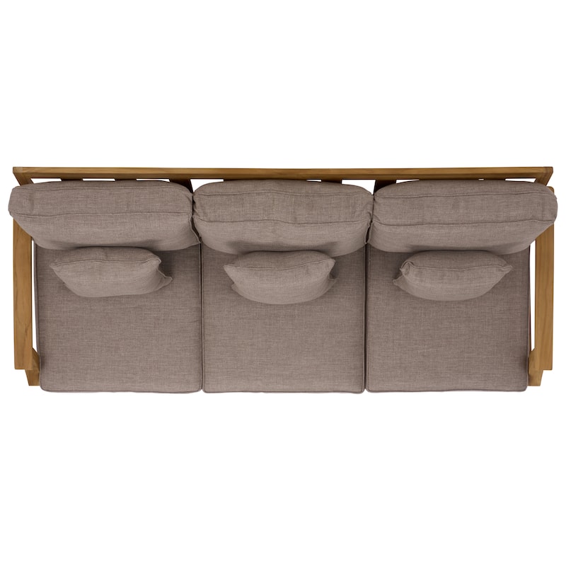 SAFAVIEH Couture Martinique Wood Patio Sofa