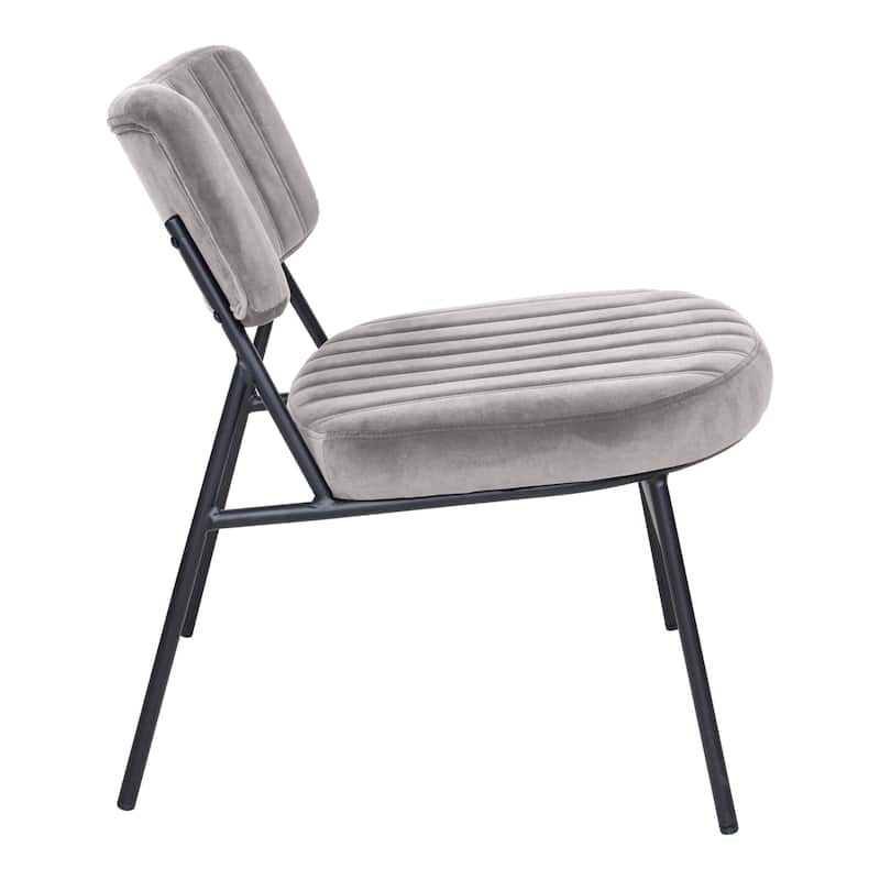 Marilane Modern Set of 2 Velvet Upholstered Accent Chairs with Sturdy Metal Legs for Home Office and Lounge Living Room