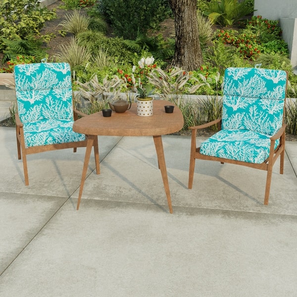 Patio Chaise Chair Pads Outdoor Chair Cushions Turquoise 22