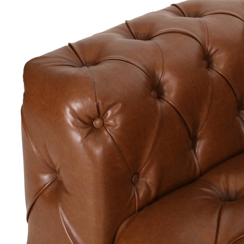 Sagewood Transitional Deeply Tufted Sofa by Christopher Knight Home