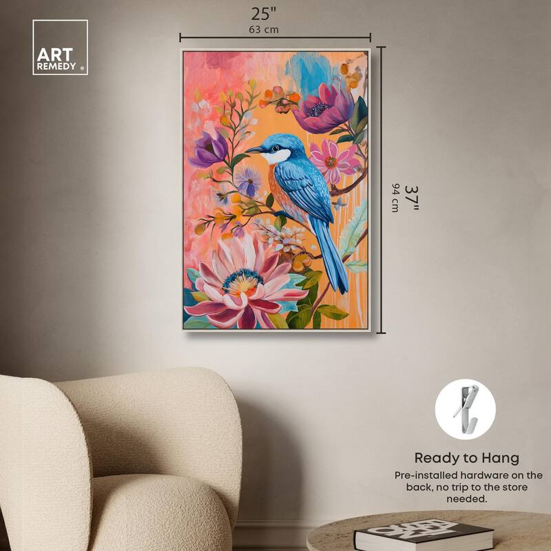 Spring Bird Canvas by Art Remedy