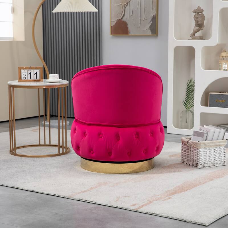360 Degree Swivel Cuddle Barrel Accent Storage Chairs, Round Armchairs with Wide Upholstered, for Living Room