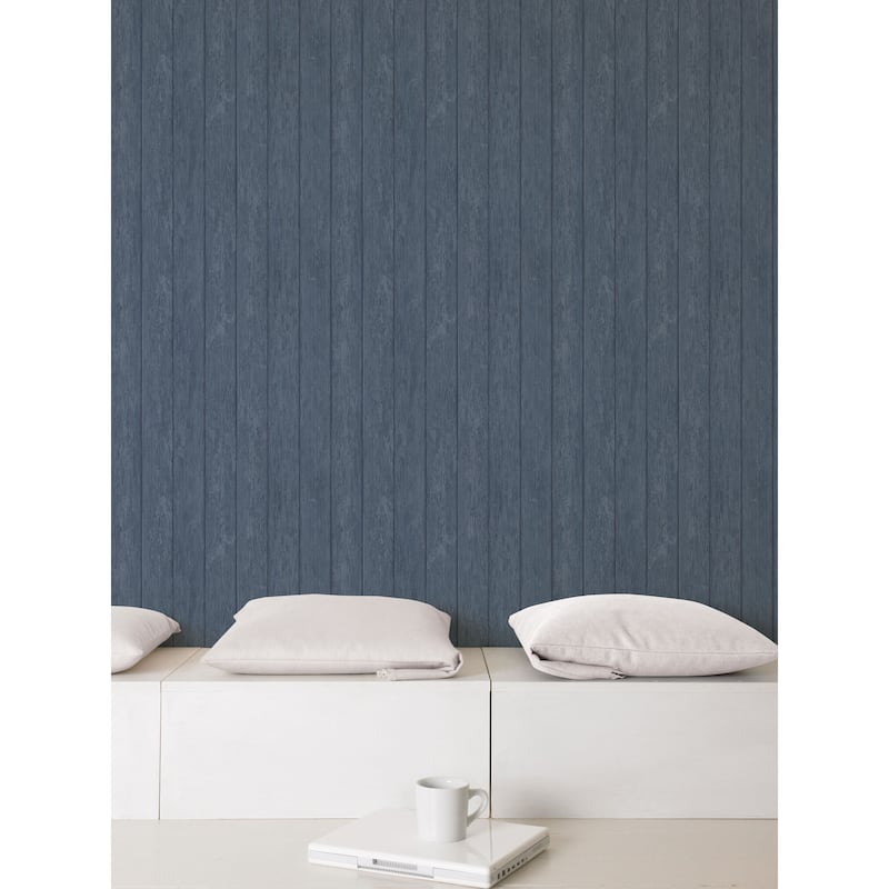 Galerie Wallcoverings Global Fusion Wood Panel Stripe Non-woven Matte Wallpaper Roll