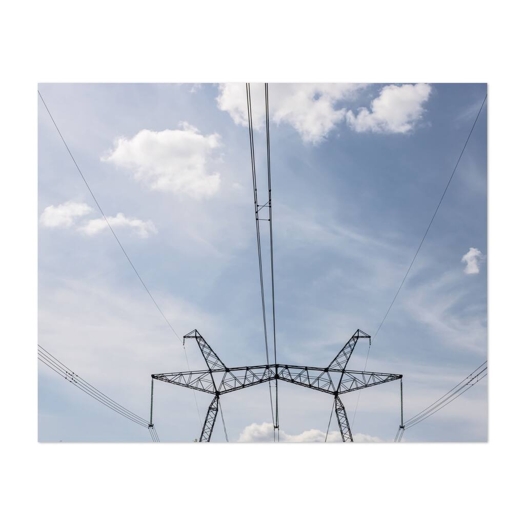 Overhead power line Photography Art Print/Poster