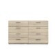 preview thumbnail 61 of 79, Porch & Den Angus Space-saving 8-Drawer Double Dresser Oak Structure