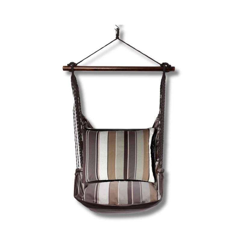Magnolia Casual Swing Set 4 piece - Slate Gray Stripe w/ Slate Gray Stripe