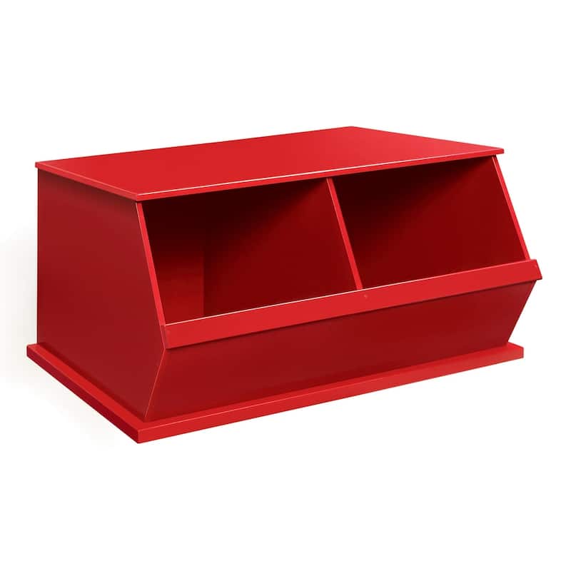 Badger Basket Two Bin Stackable Storage Cubby
