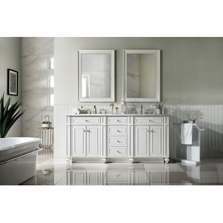 James Martin Vanities Bristol 72" Double Vanity, Bright White