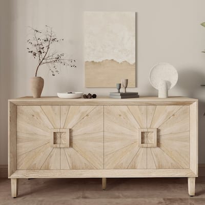60" Sideboard Buffet Storage Cabinet Hallway Entryway Cabinet TV Console Table for Living Room & Kitchen