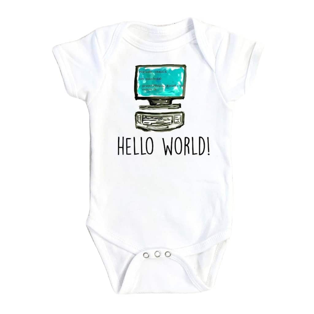 Computer - Baby Boy Girl Clothes Infant Bodysuit Funny Cute Newborn