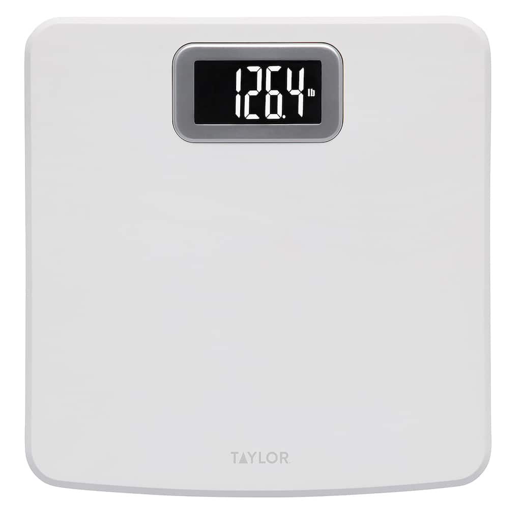 Taylor Digital Scale for Body Weight, High 400 LB Capacity, White